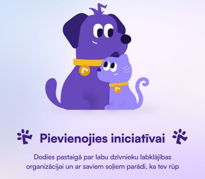 Atbalsti dzīvnieku patversmi ar saviem soļiem!